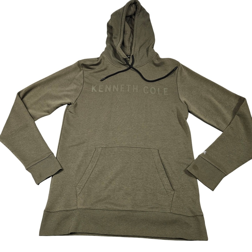 Kenneth Cole Hoodieโ Mens M Olive Green Active Pullover Sweatshirt Utility